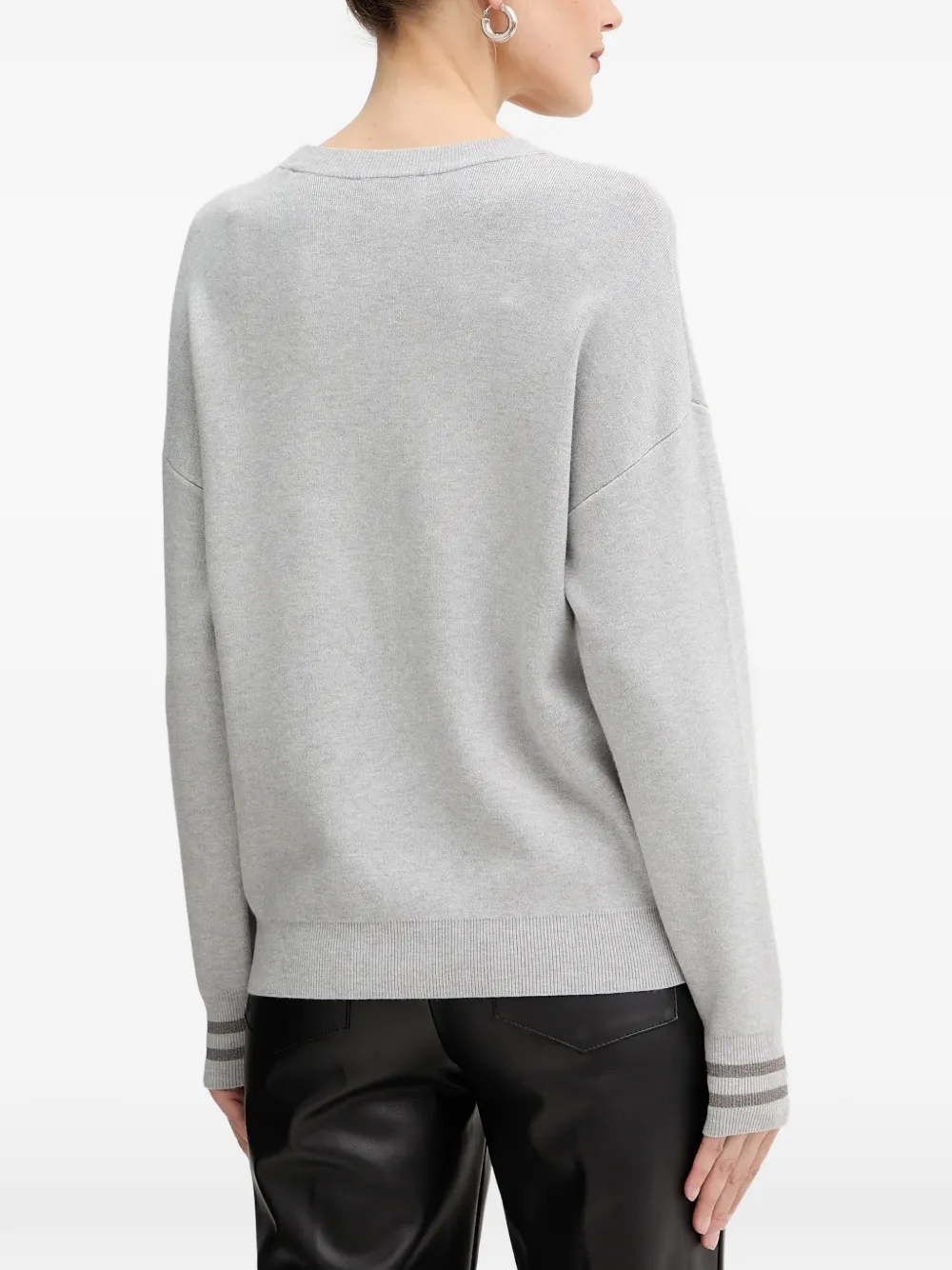 Studded Logo-Detail Sweater