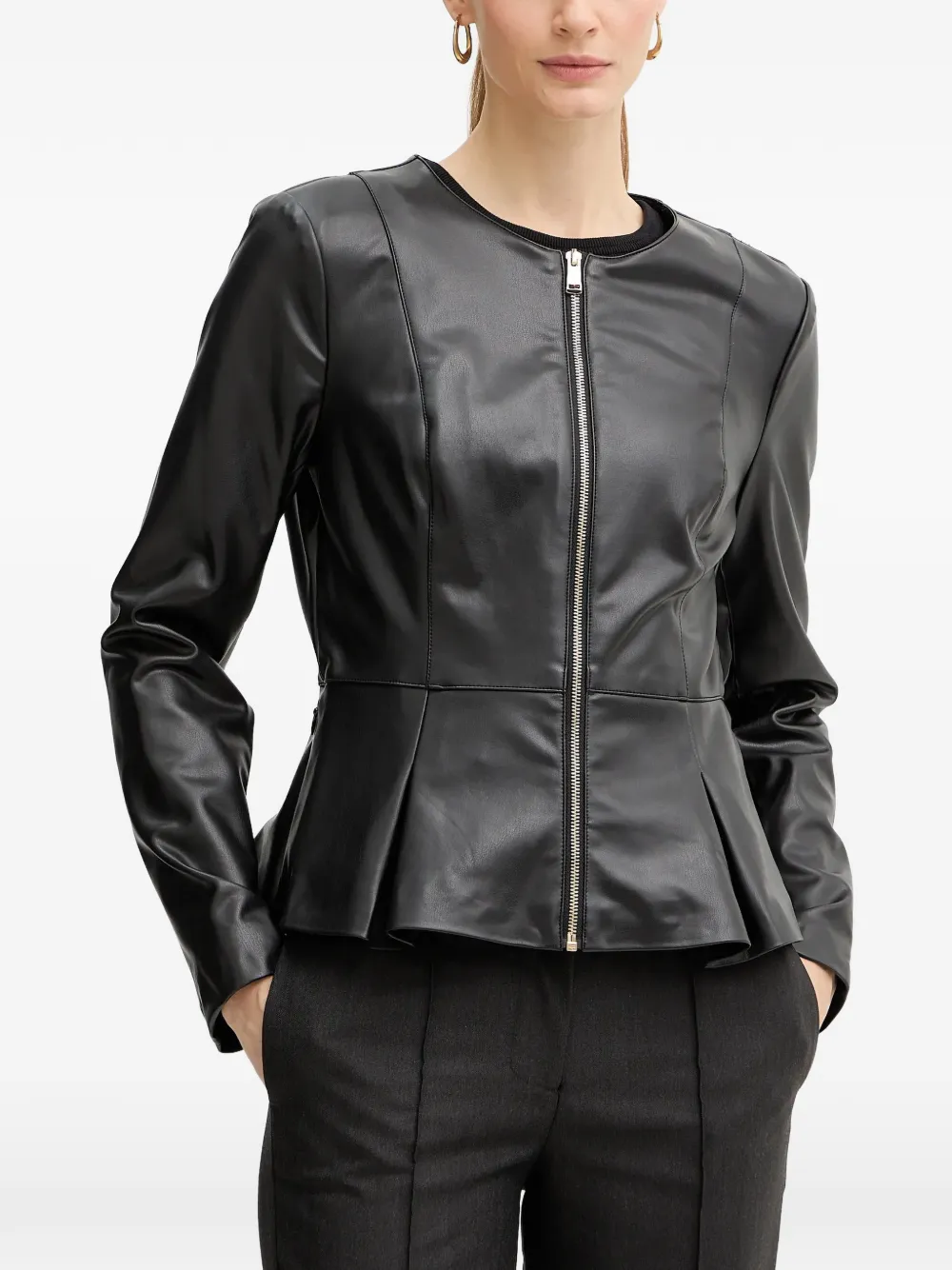 GUESS USA zip-up peplum jacket | negro | Image 1