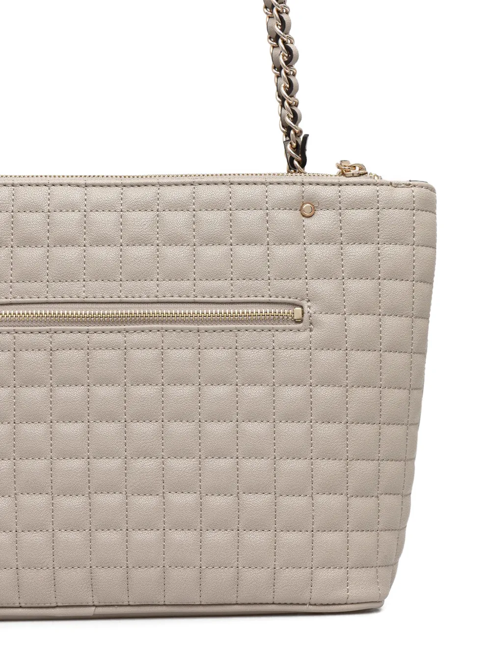 GUESS USA Nadira gewatteerde schoudertas Beige