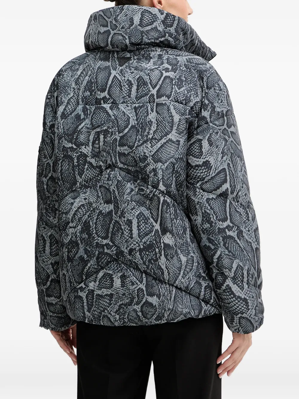  Guess Usa Printed Puffer Jacket - Grey 