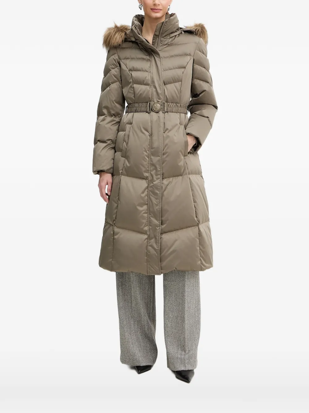 GUESS USA hooded padded coat - Toni neutri