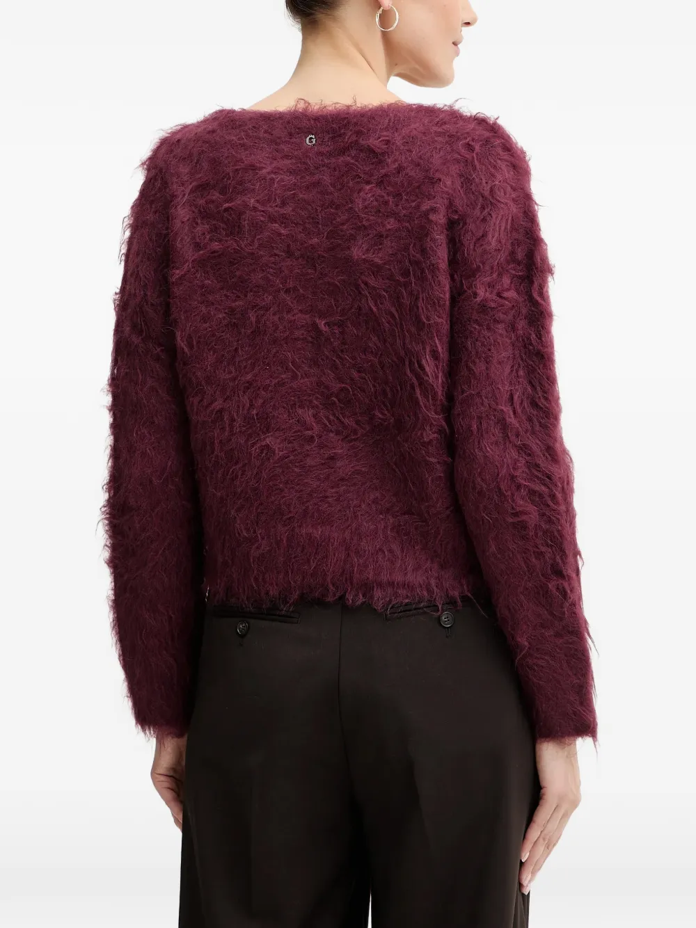  Guess Usa Bow Cardigan - Purple 
