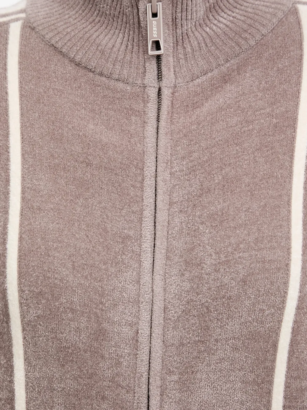 Striped Zip-Up Sweatshirt