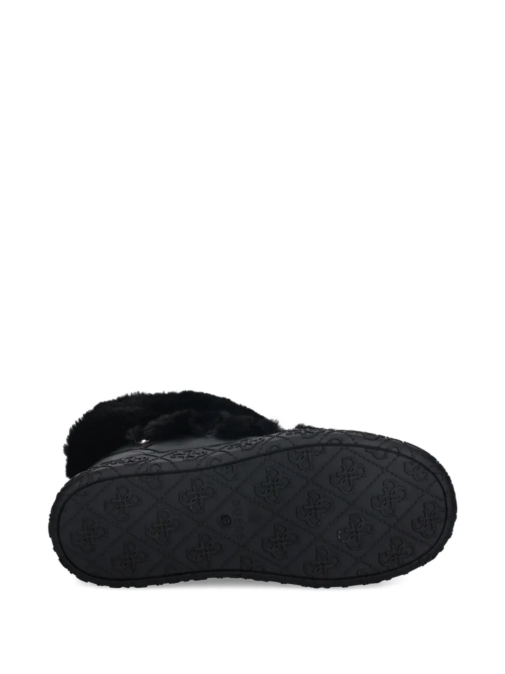 GUESS USA Unessa laarzen van imitatiebont Zwart