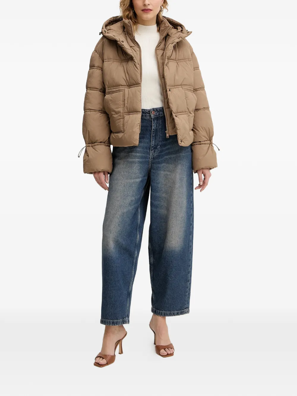 GUESS USA hooded pattern puffer jacket | Chamarras capitonadas | Image 2