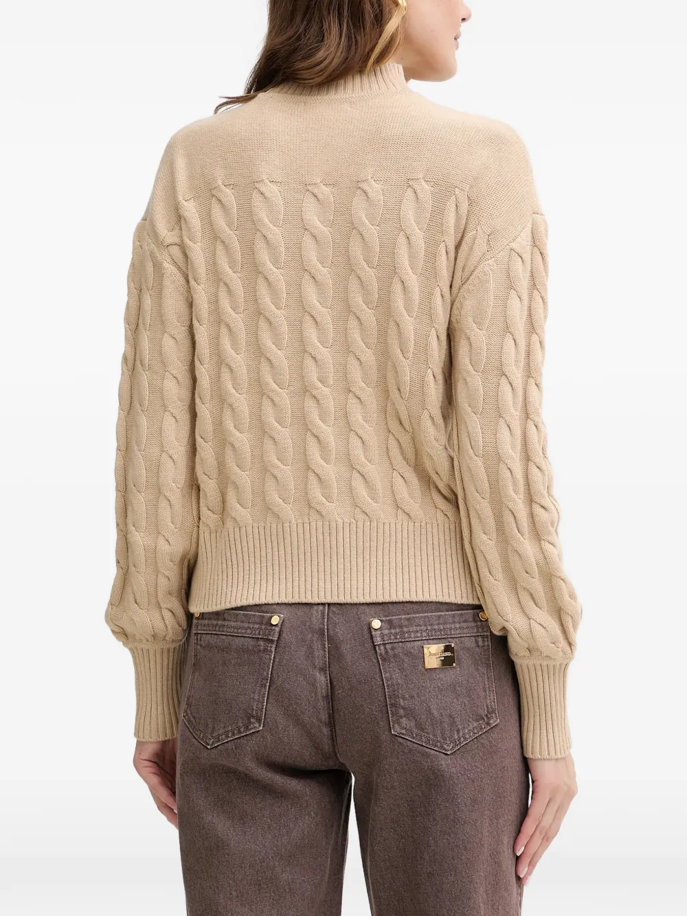  Guess Usa Cable Knit Sweater - Neutrals 