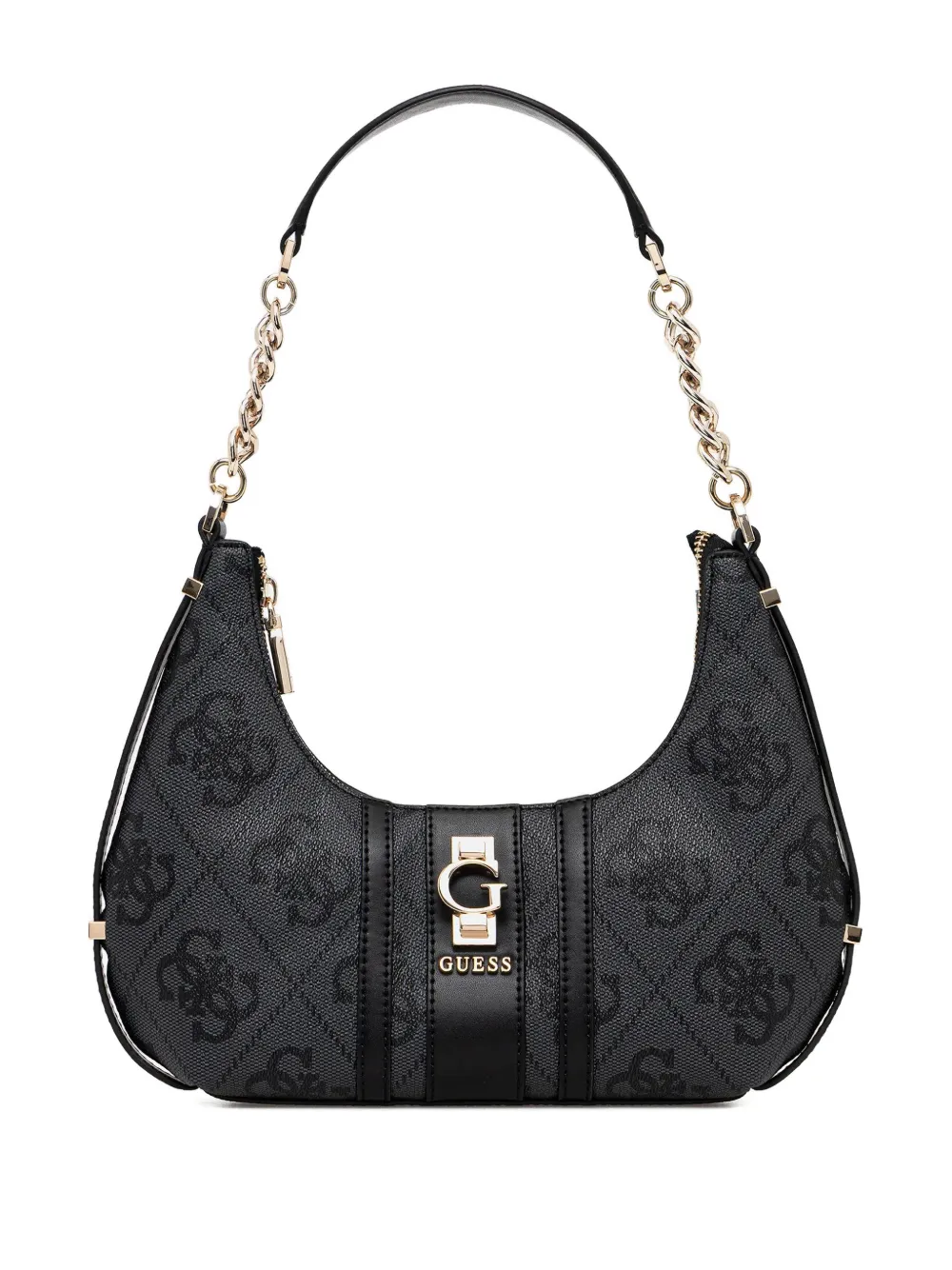 GUESS USA Erenia monogram-pattern shoulder bag - Nero