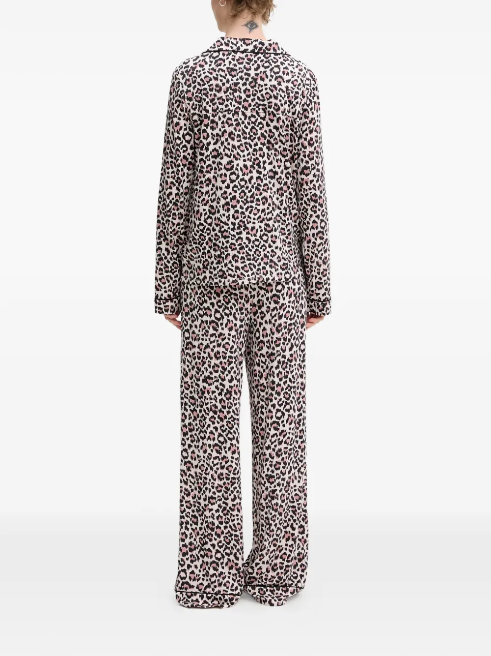 GUESS USA Sasha leopard-print piped pajamas | Pyjama Sets | Image 2