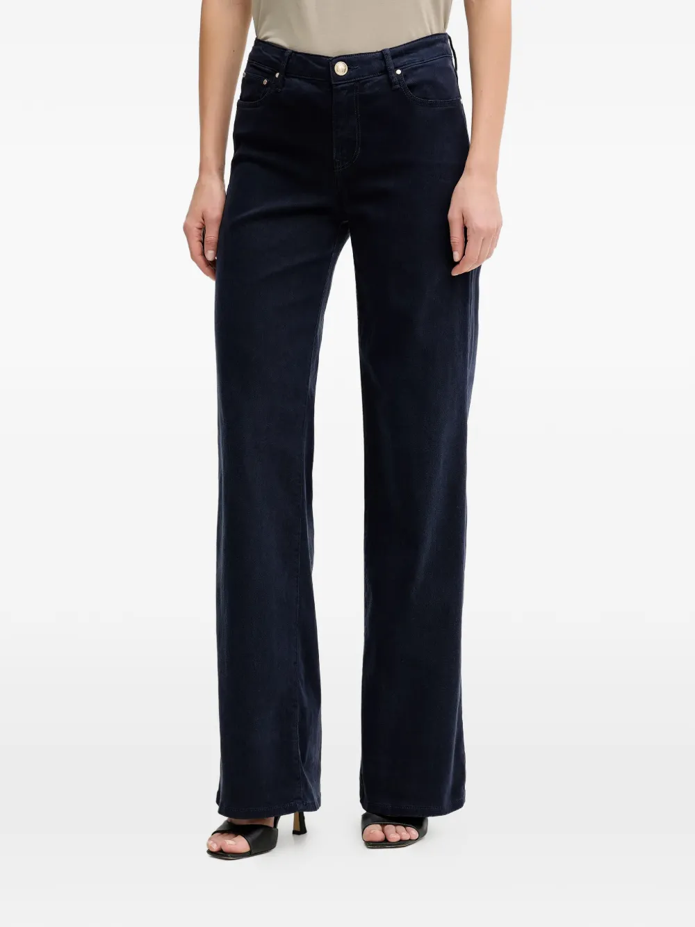GUESS USA logo five-pocket trousers - Blu