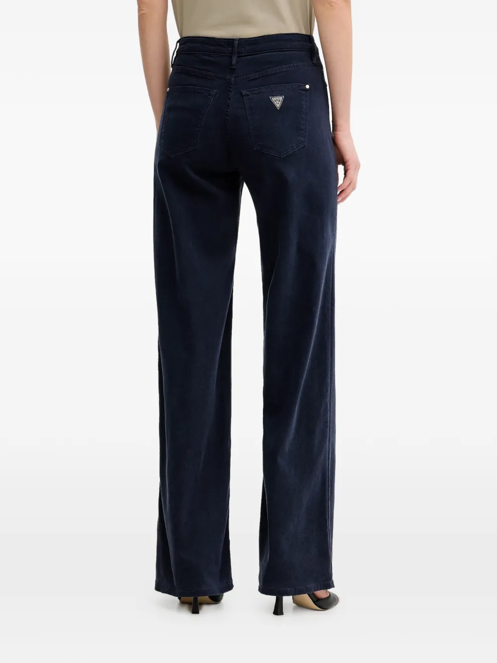  Guess Usa Logo Five-pocket Trousers - Blue 