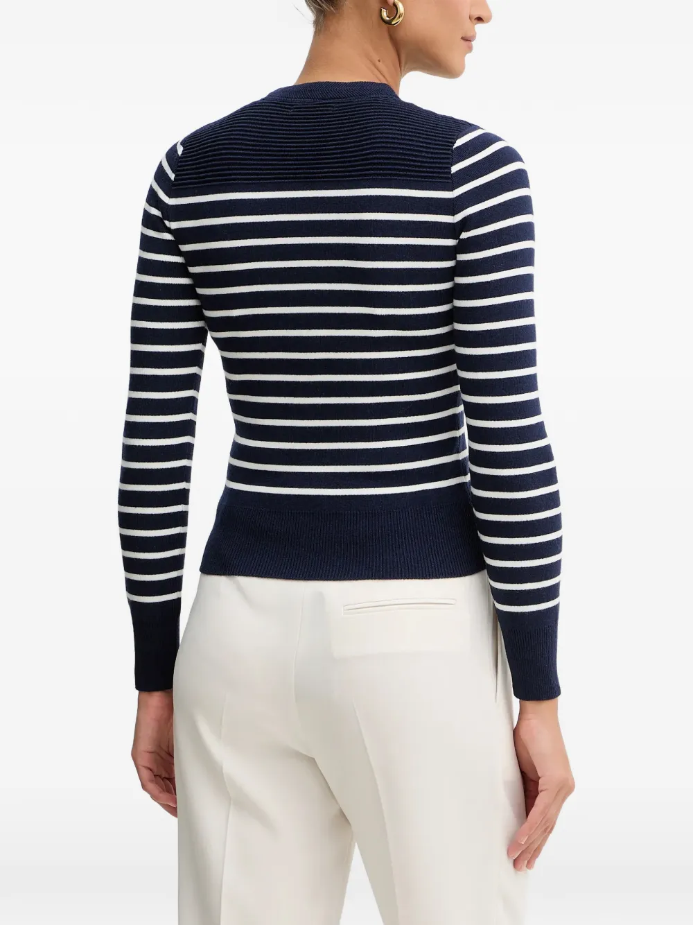  Guess Usa Striped-pattern Sweater - Blue 