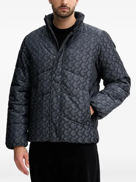 GUESS USA  logo-print padded jacket