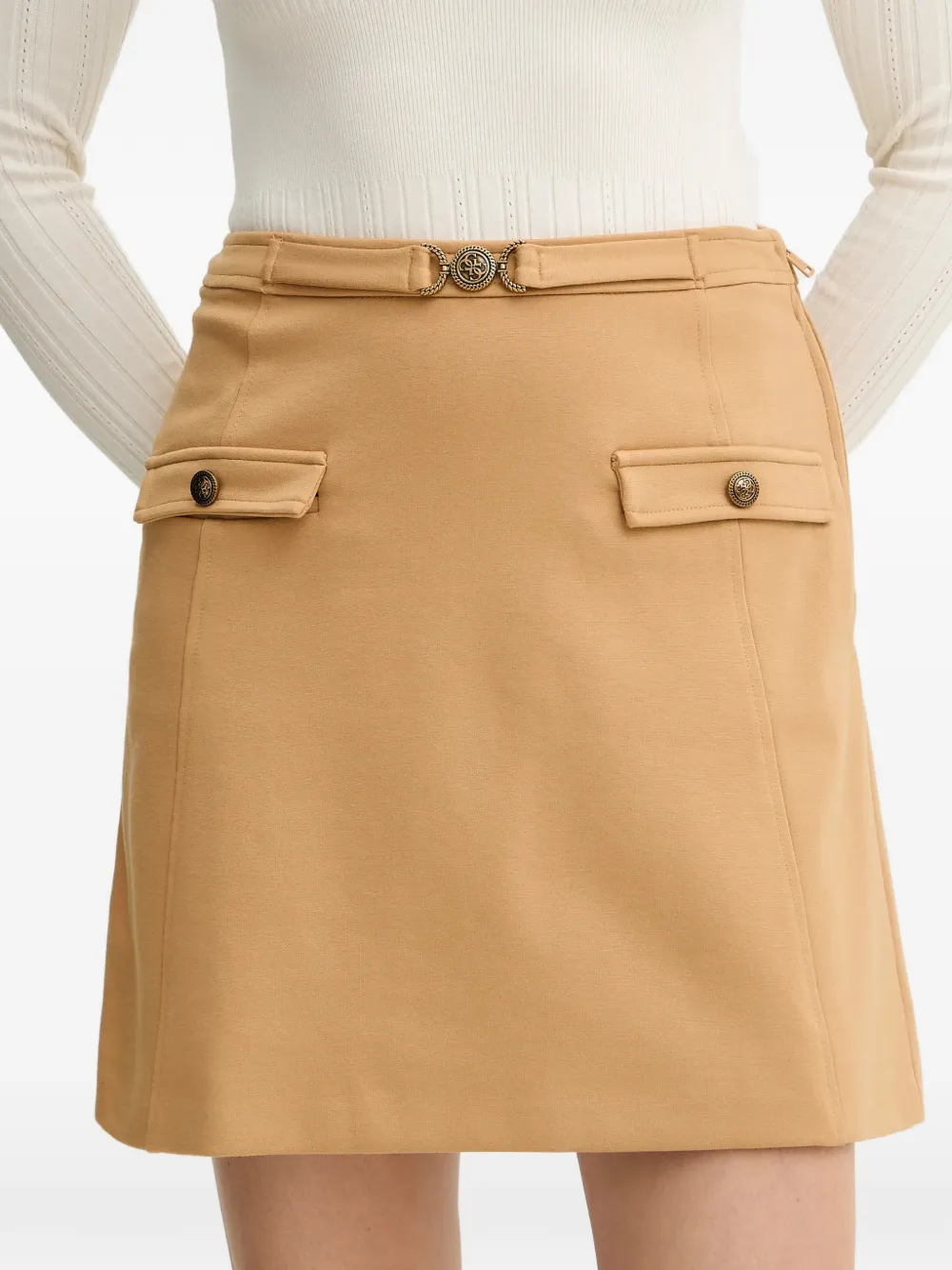 GUESS USA belted pocket mini skirt - Geel