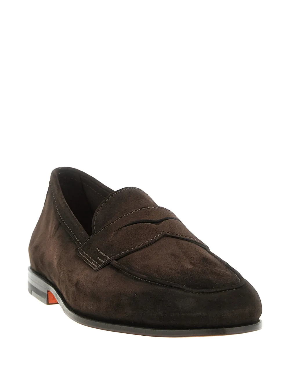 Santoni Carlos suede loafers - Bruin