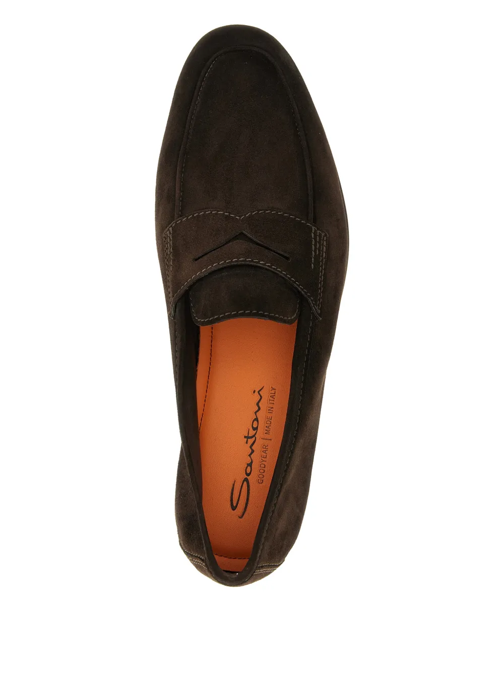 Santoni Carlo suède loafers Bruin