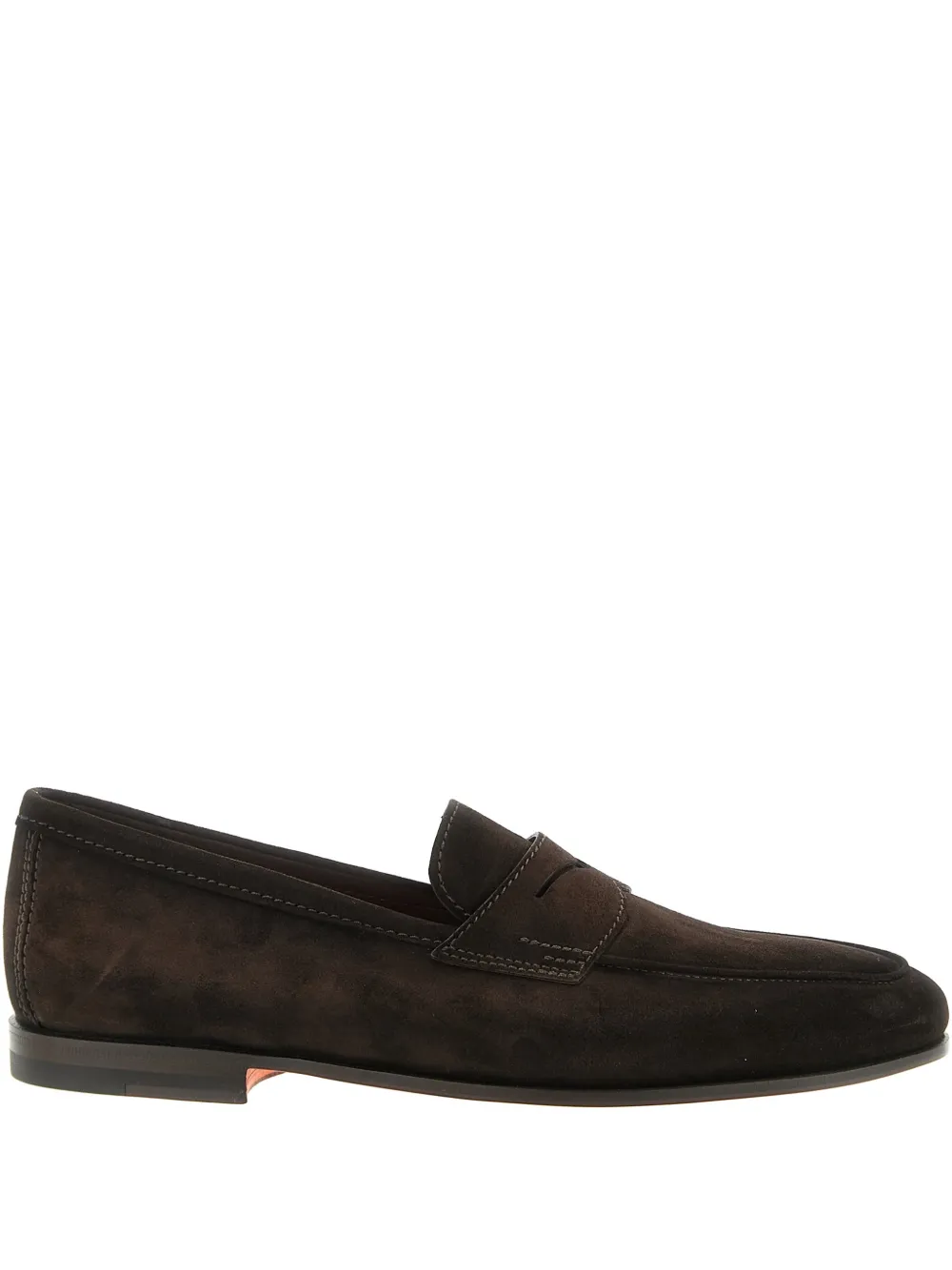 Santoni Carlos suede loafers - Marrone