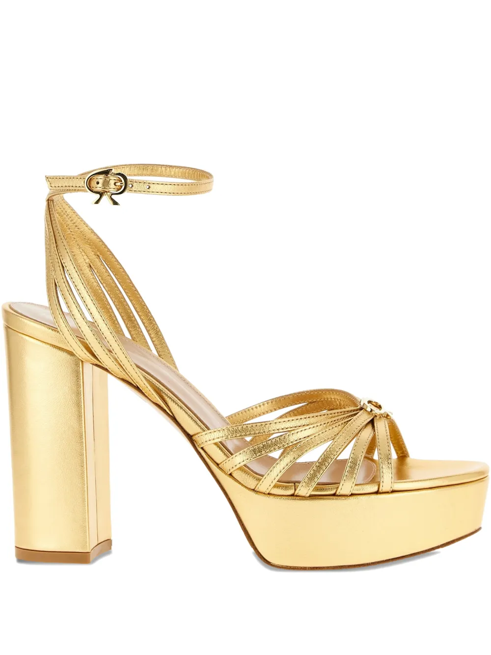 Gianvito Rossi Rita platform sandals Goud
