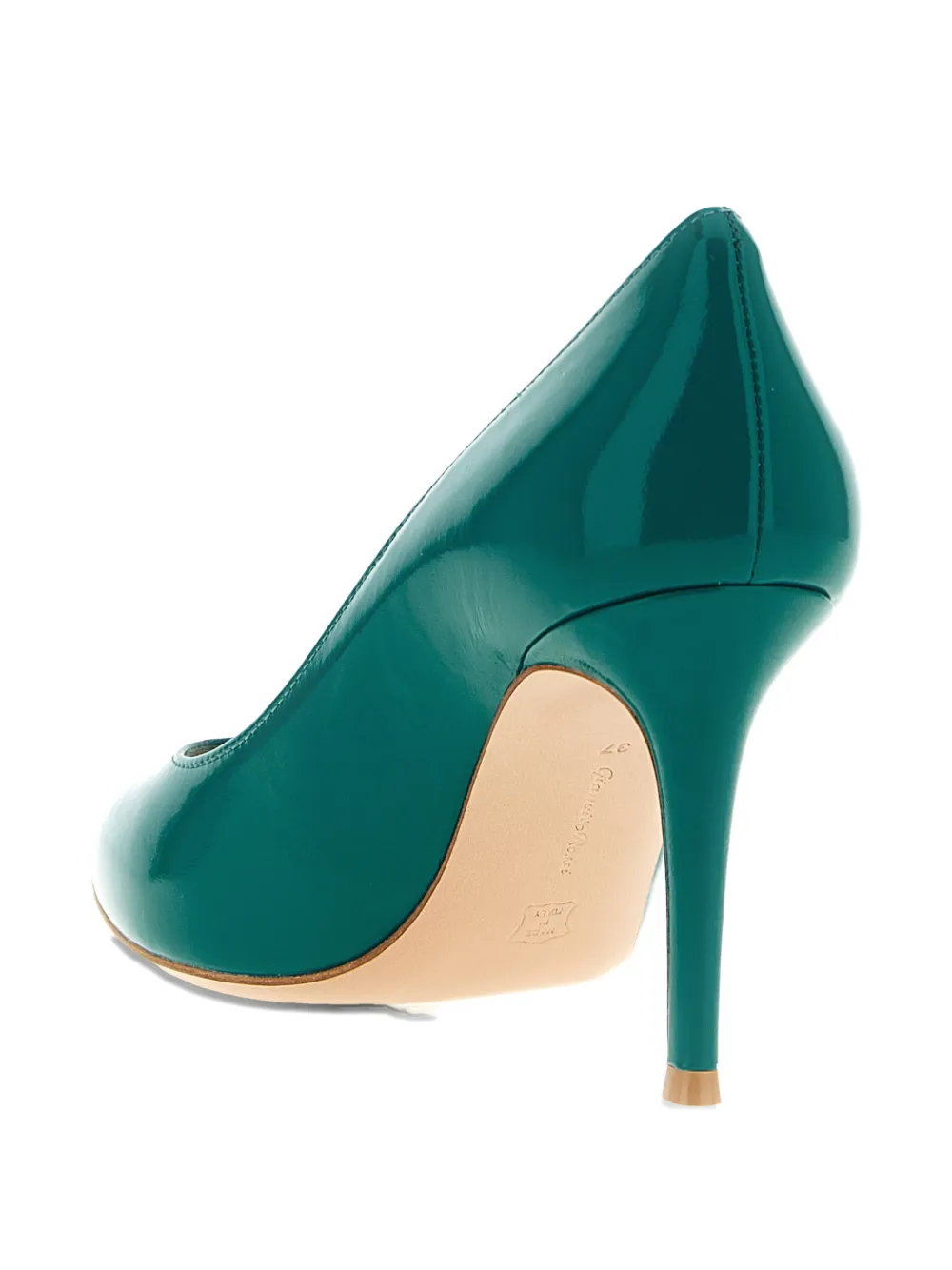Gianvito Rossi pointed stiletto leather pumps Groen