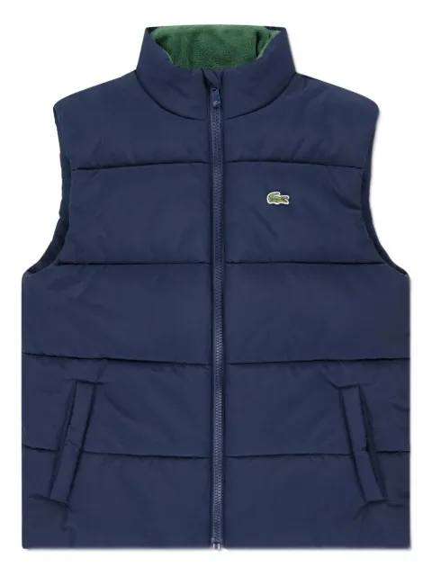 Lacoste Kids chaleco capitonado con cierre