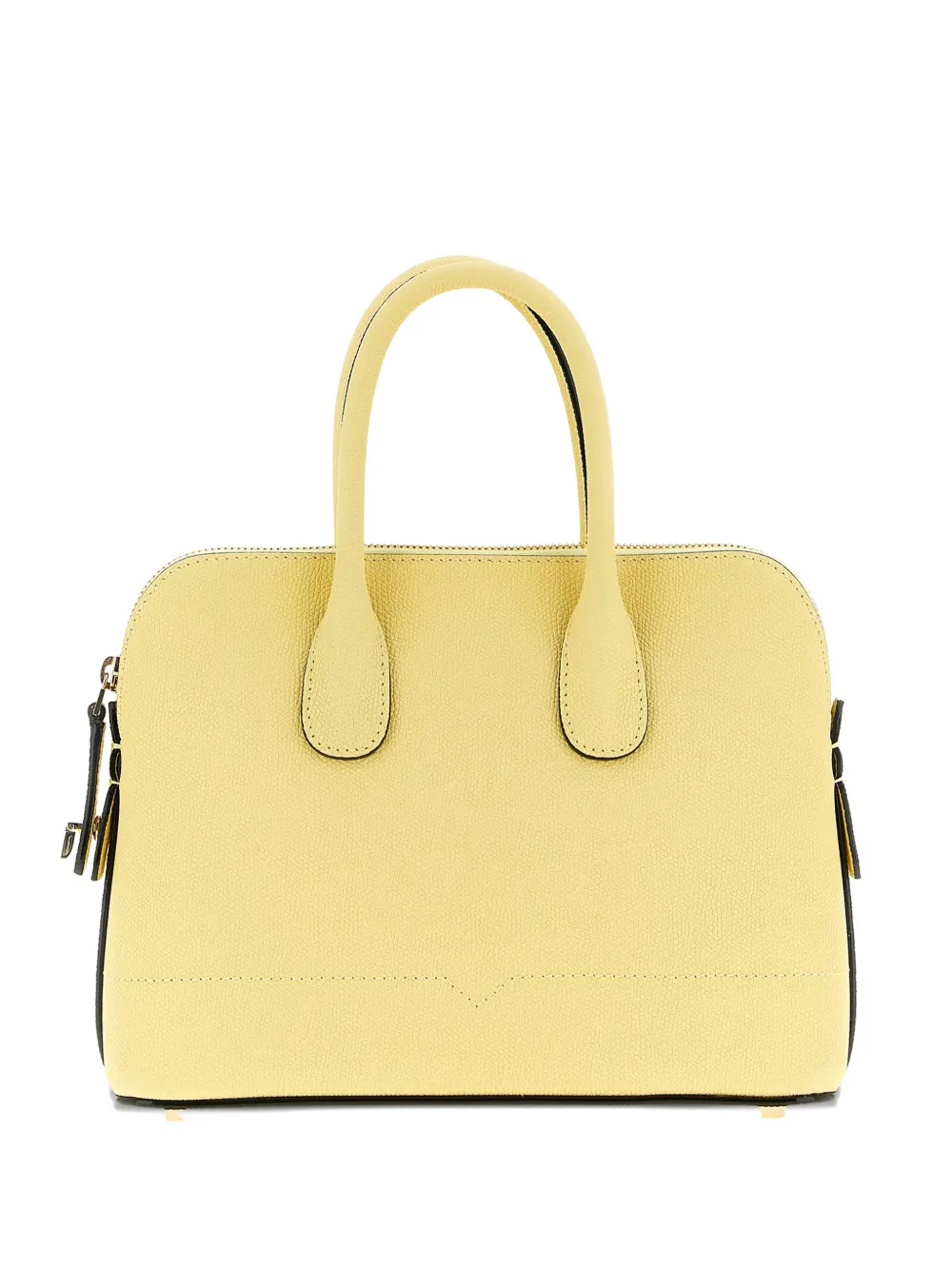 Valextra Mini Mylogo Tote Bag In Yellow