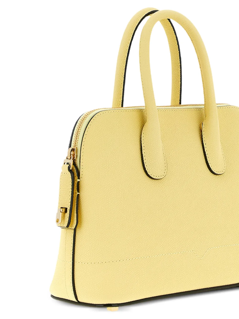  Valextra Mini Mylogo Tote Bag - Yellow 
