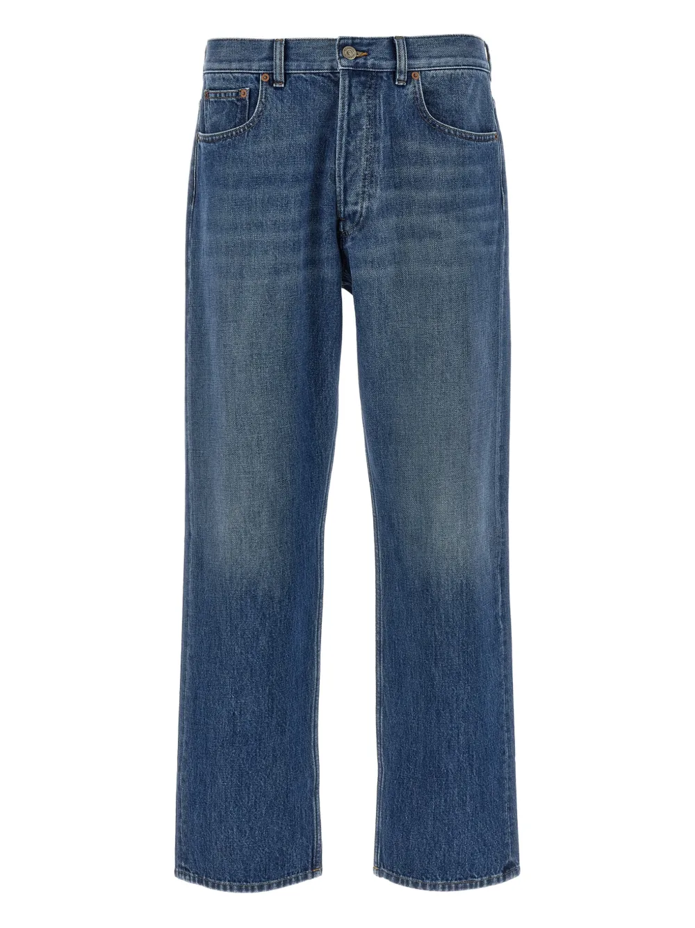 Valentino Garavani button-fastening five-pocket jeans - Blu