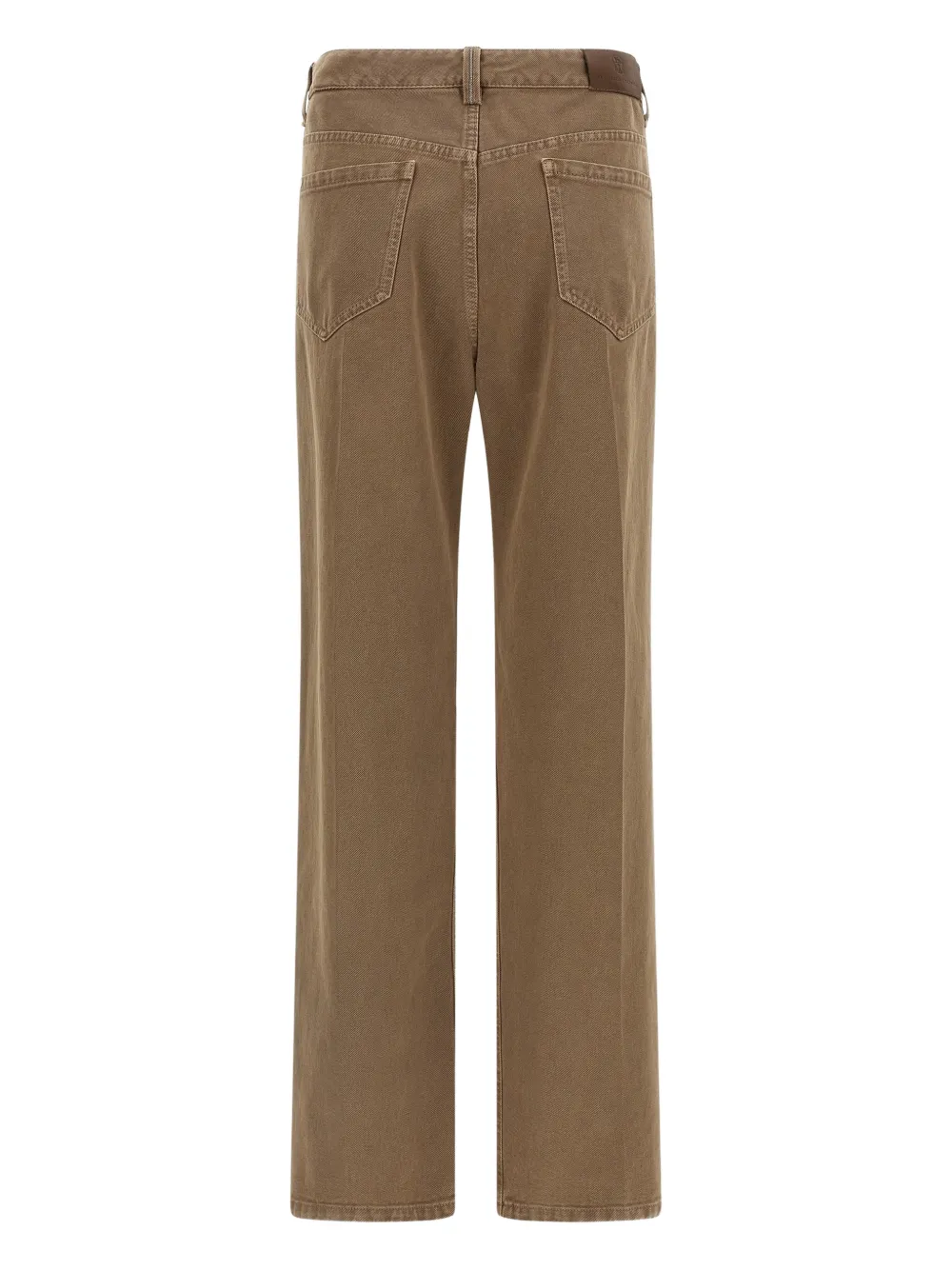 Brunello Cucinelli Jeans met vijf zakken en geverfd effect - Bruin