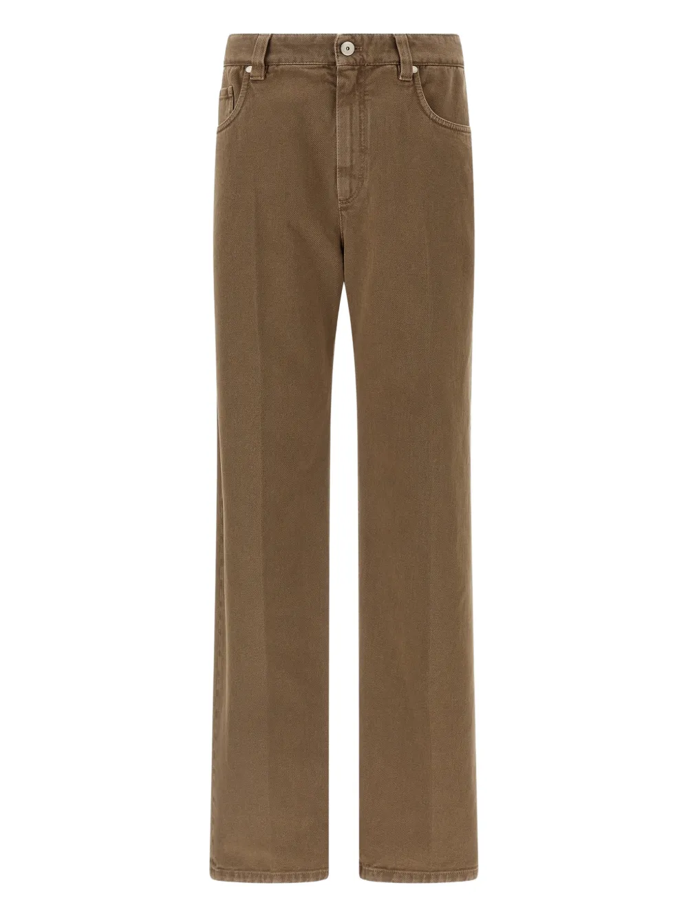 Brunello Cucinelli Pantaloni con cinque tasche - Marrone