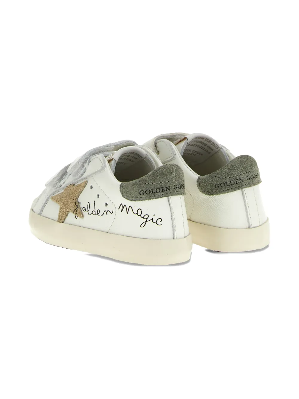 Golden Goose Kids star applique band sneakers - Wit