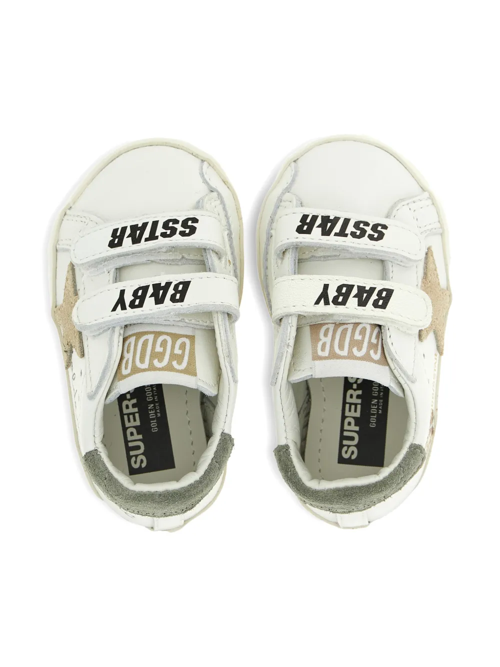Golden Goose Kids star applique band sneakers Wit