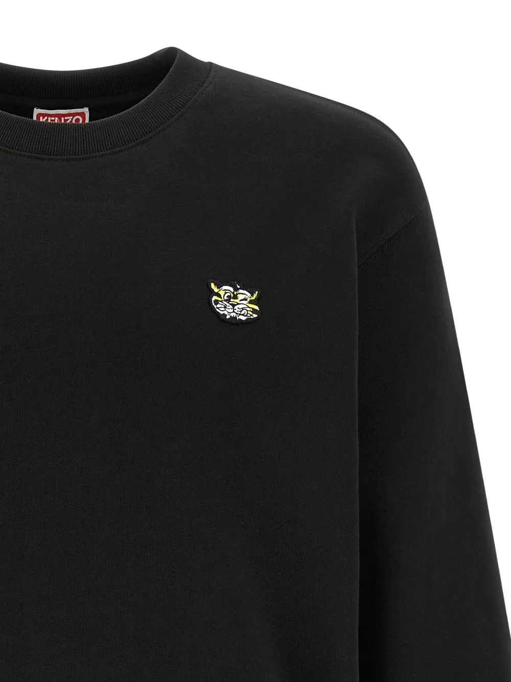 Kenzo Sweater met logopatch Zwart