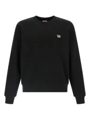 Kenzo logo-patch Cotton Sweatshirt | Black | FARFETCH ZA