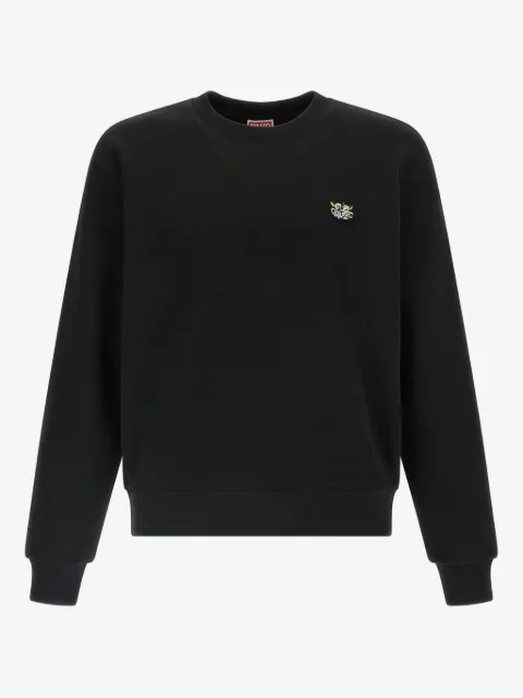 Kenzo logo-patch crew-neck sweater