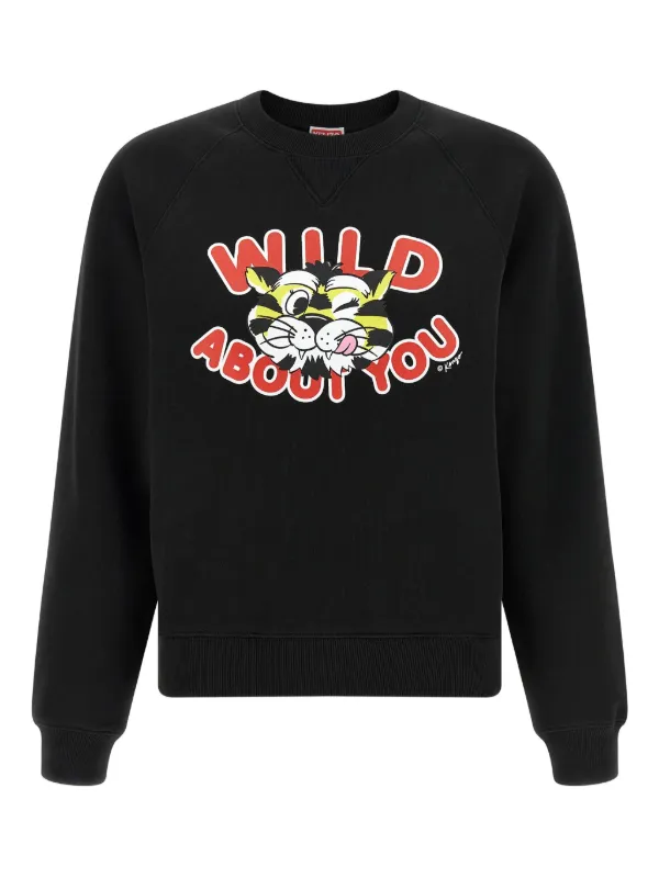 Kenzo タイガースウェットシャツ | ブラック | FARFETCH JP