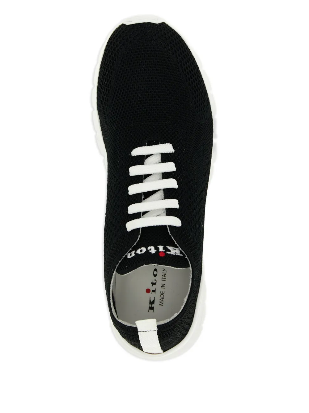 Kiton Fits gebreide sneakers Zwart