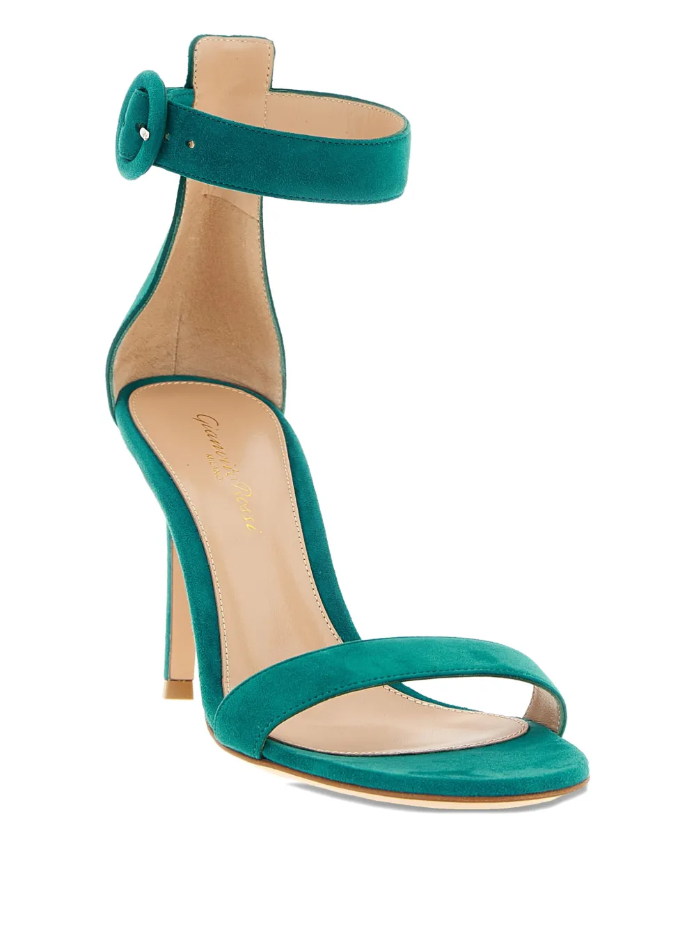 Gianvito Rossi Portofino suède sandalen Groen