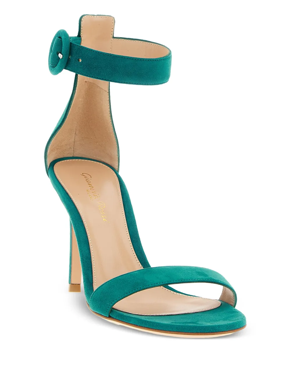 Gianvito Rossi Portofino suède sandalen Groen