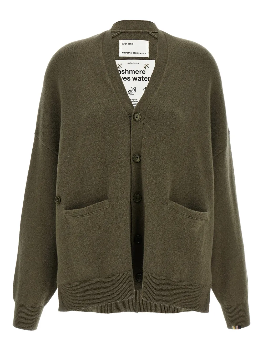 extreme cashmere N°24 Tokio cardigan - Verde