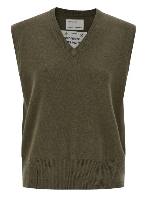 extreme cashmere Spencer V-neck vest