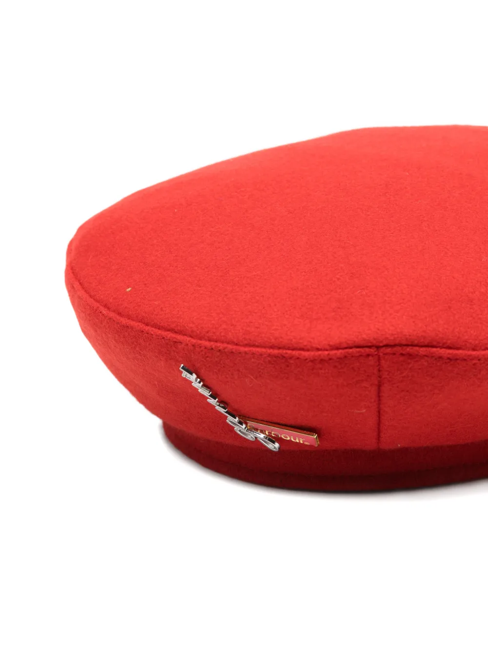  Barbour Logo-brooch Beret - Red 