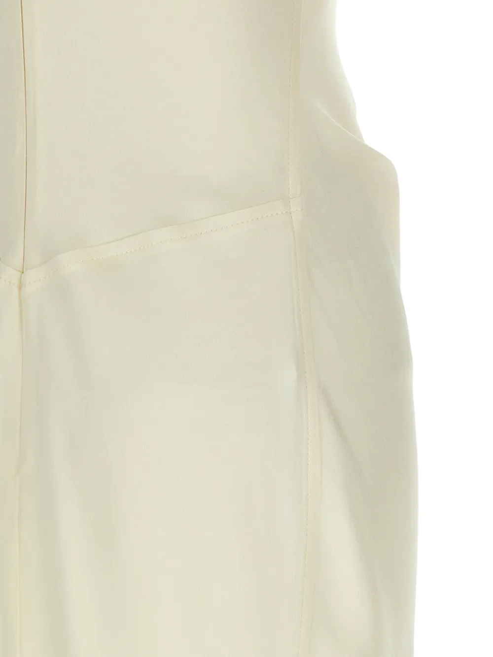 Victoria Beckham Isabella gedrapeerde avondjurk Beige