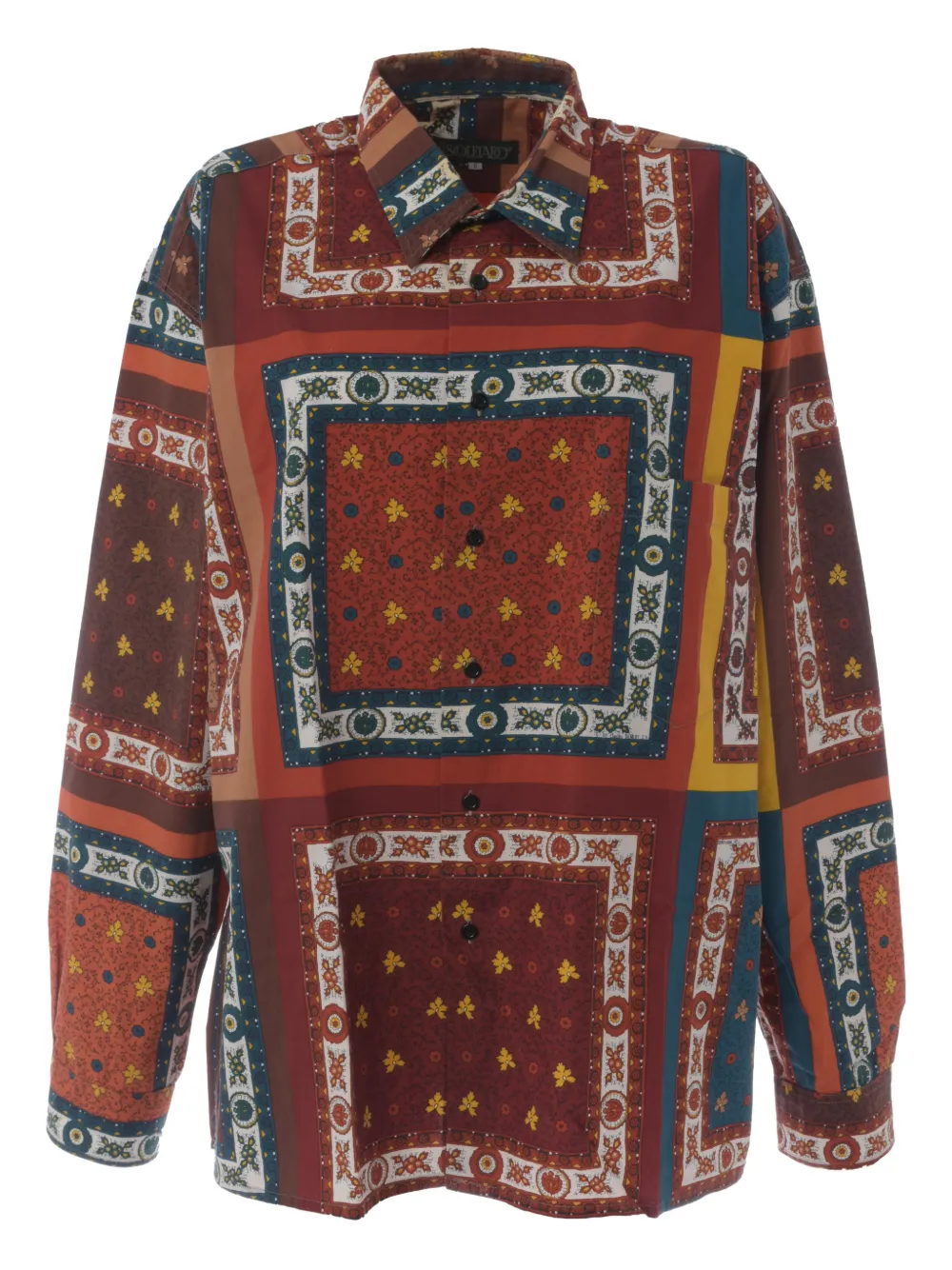 Souleiado patterned breast-pocket shirt - Rosso