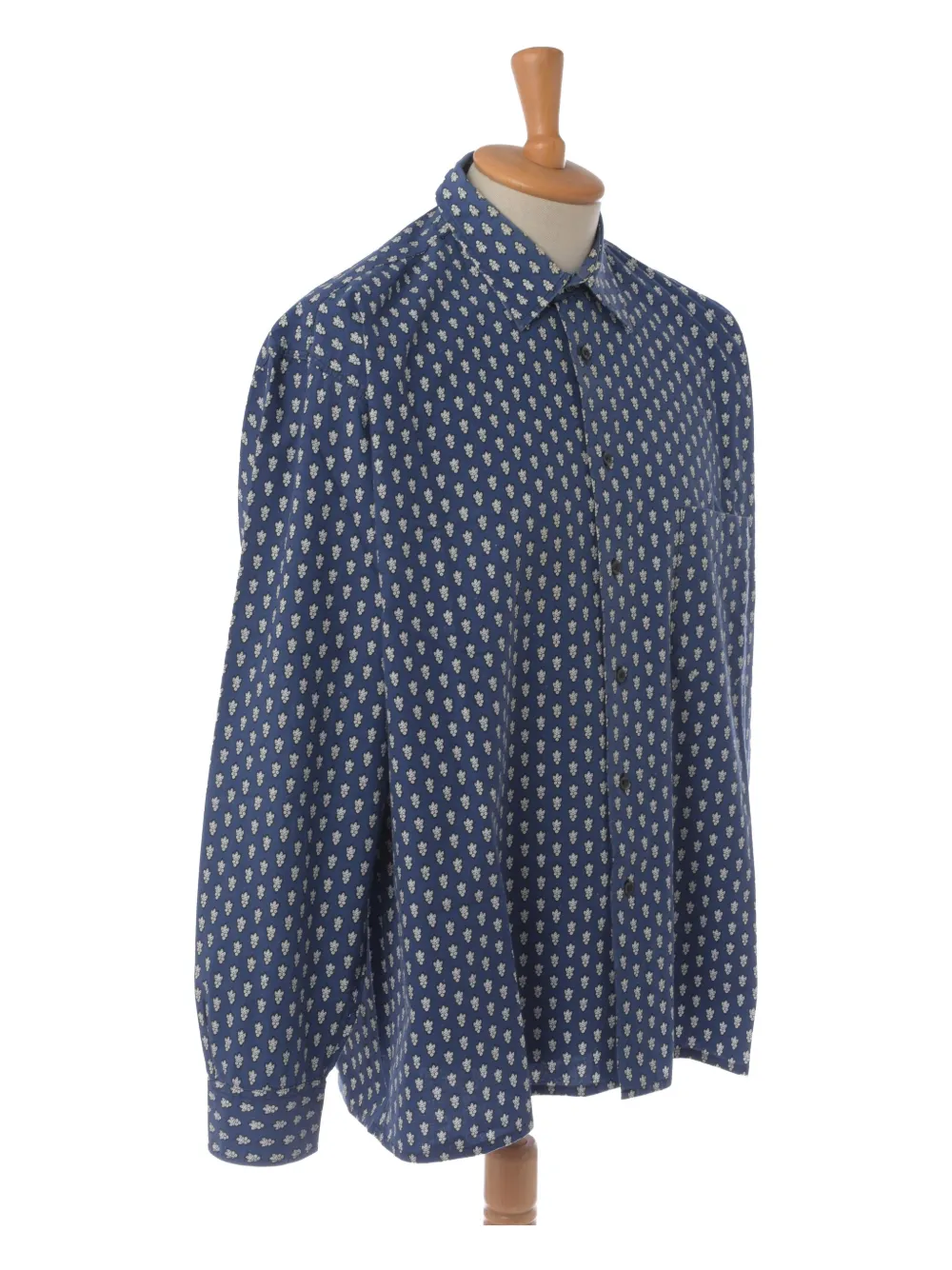  Souleiado Provencal Floral Pocket Shirt - Blue 