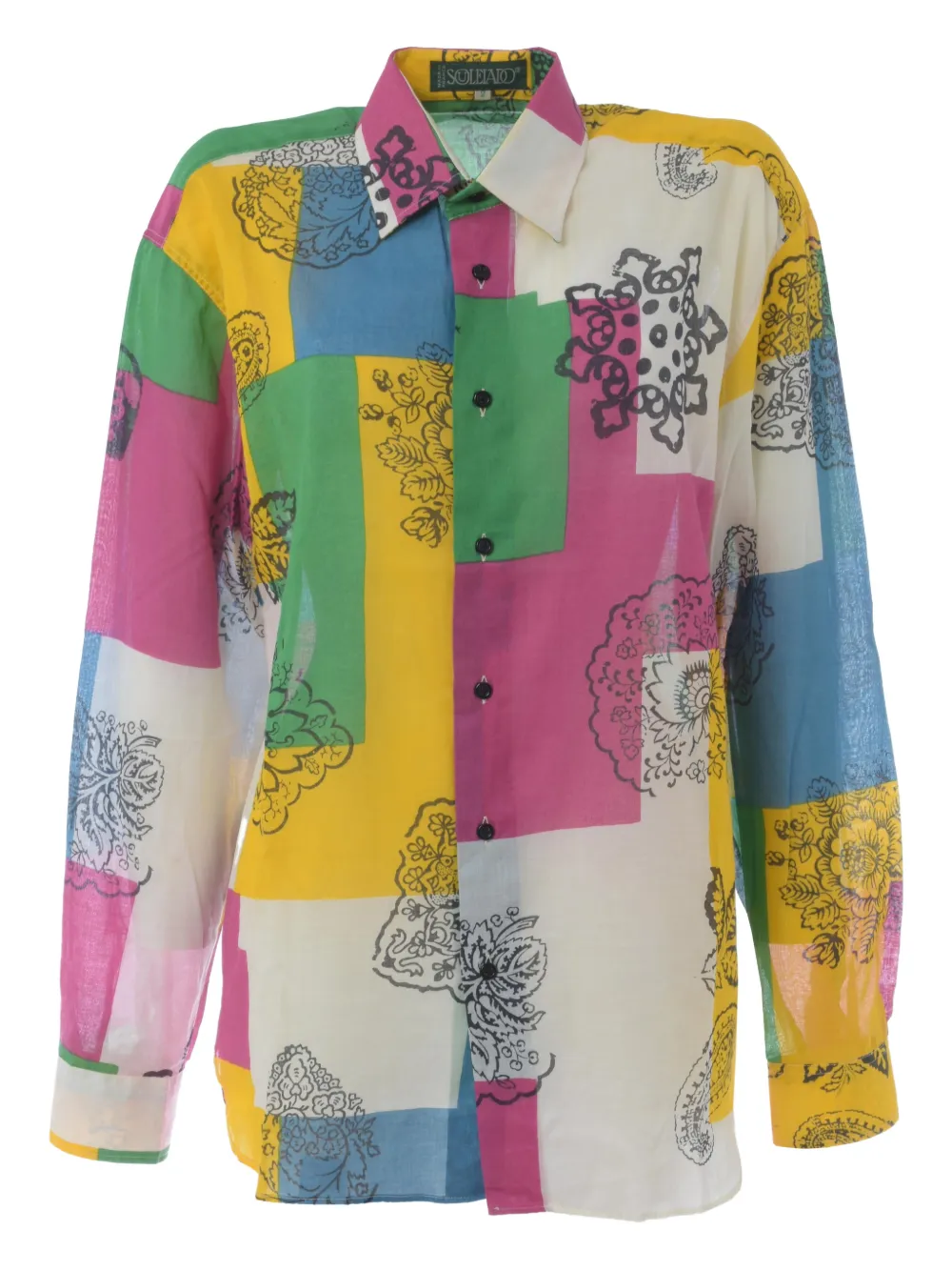 Souleiado provencal floral print shirt - Giallo
