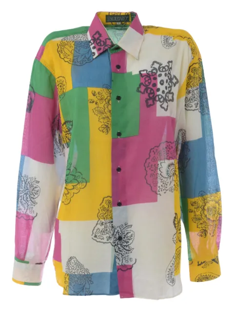 Souleiado provencal floral print shirt