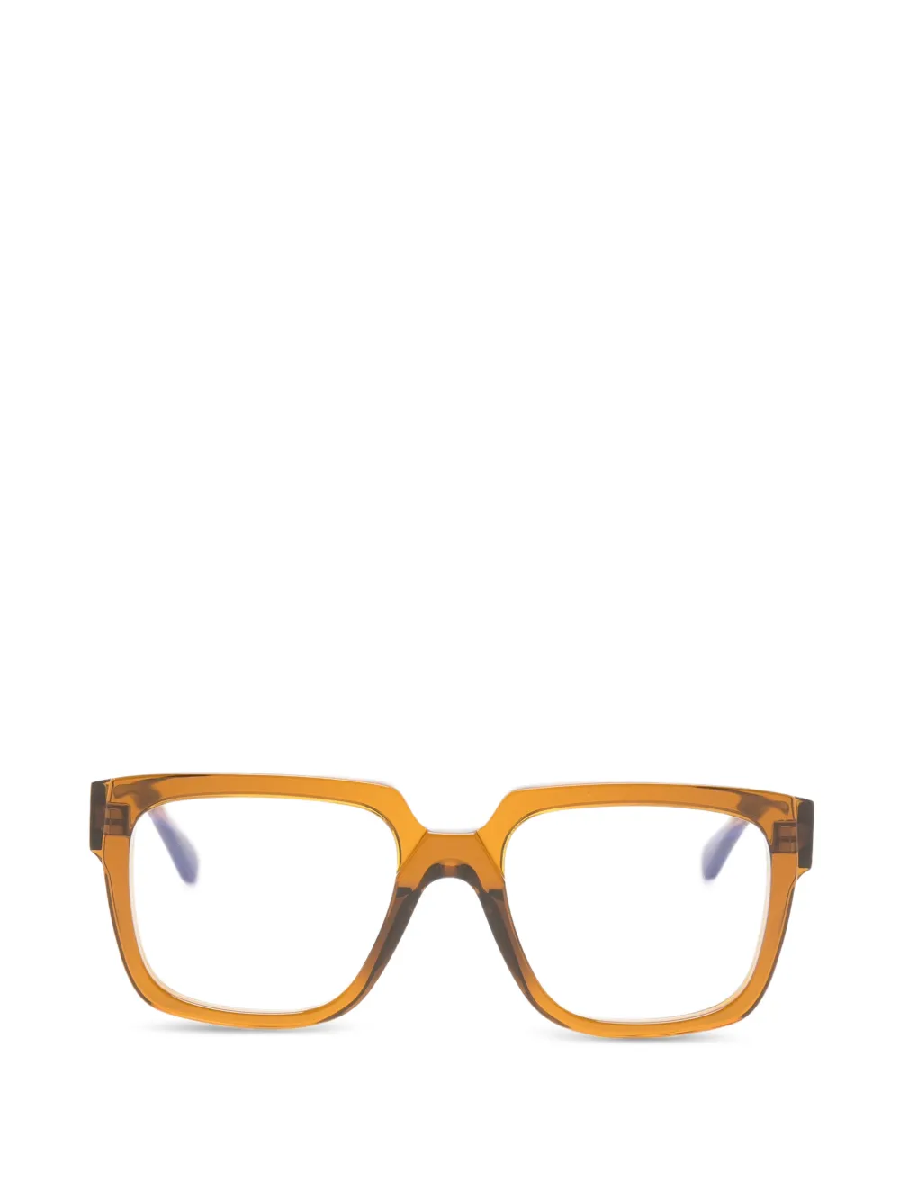 Kuboraum Maske K3 square glasses - Marrone