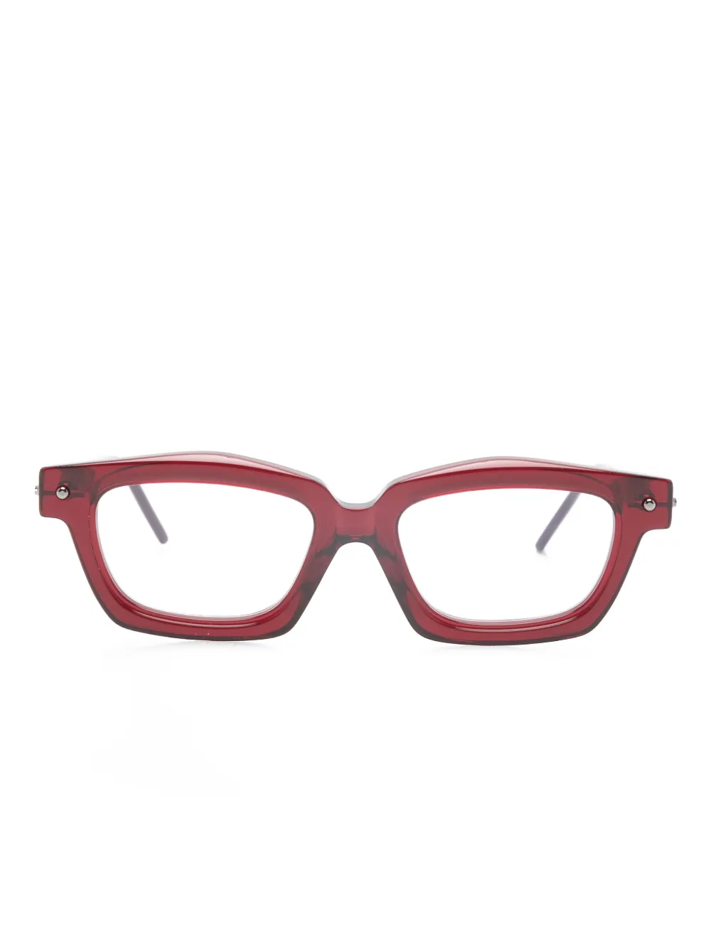 Kuboraum Occhiali Maske P25 squadrati - Rosso