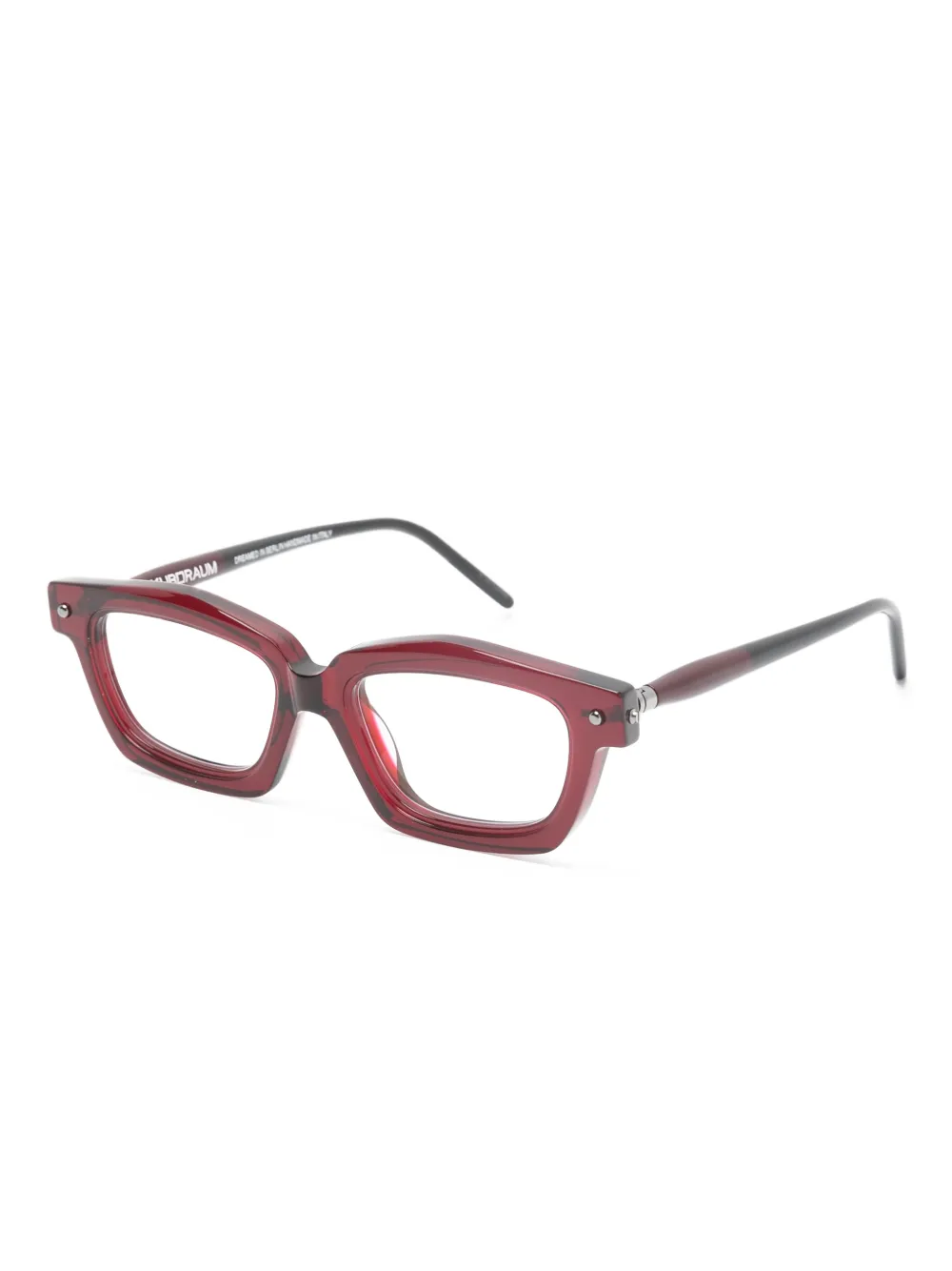 Kuboraum Maske P25 bril met vierkant montuur Rood