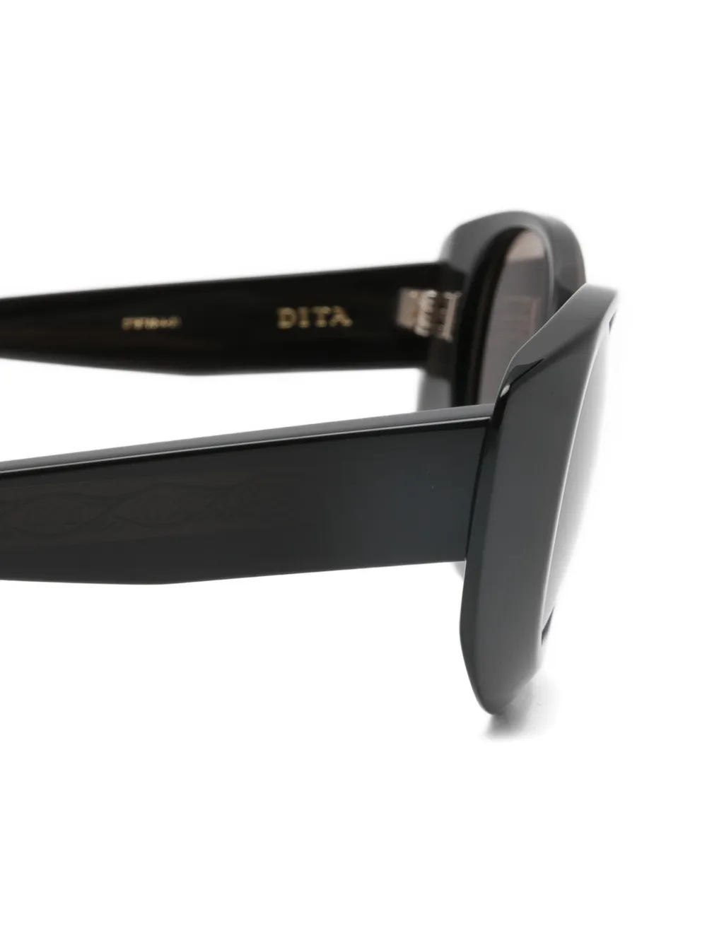 Dita Eyewear Zonnebril met cat-eye montuur Zwart