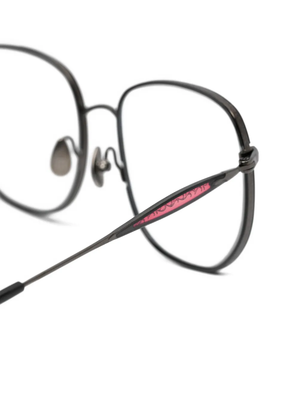 Matsuda M3158 bril met rond montuur Zwart